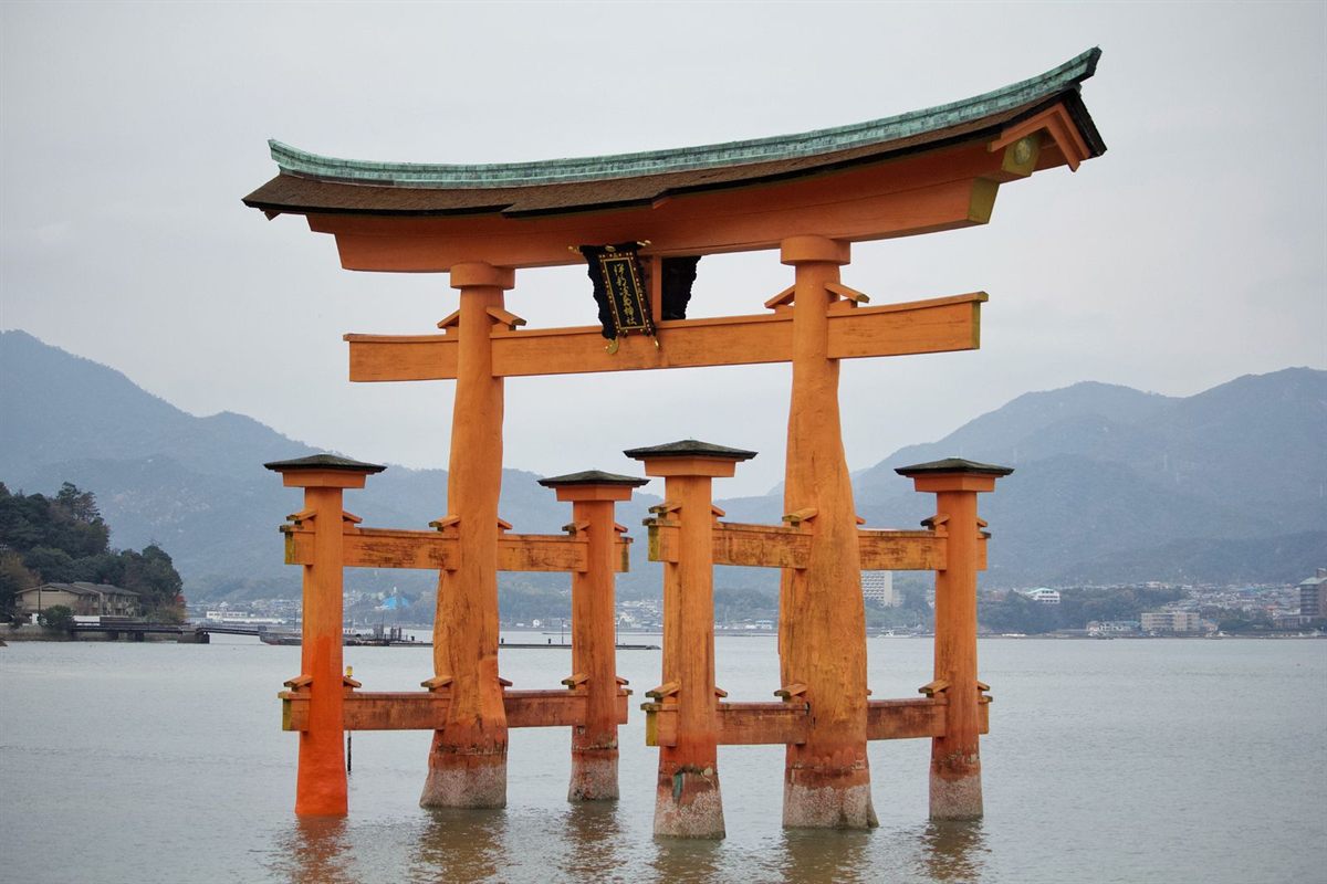 Floating torii gate on Miyajima